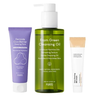 Purito Clean And Beauty ZESTAW Krem BB (13 Neutral Ivory) 30 ml + Olejek oczyszczający 200 ml + Krem na noc 80 ml