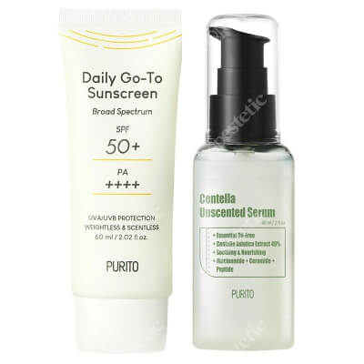 Purito Daily Set ZESTAW Serum 60 ml + Krem z filtrem przeciwsłonecznym 60 ml