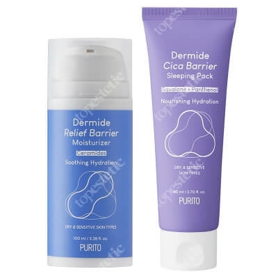 Purito Day And Night Set ZESTAW Odbudowujący krem z ceramidami 100 ml + Krem na noc z wyciągiem z wąkroty azjatyckiej 80 ml