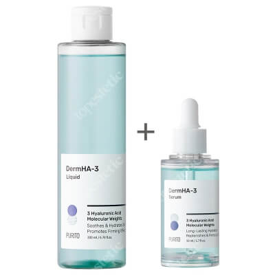 Purito DermHA-3 Set ZESTAW Serum intensywnie nawadniające 50 ml + Toner intensywnie nawadniający 200 ml