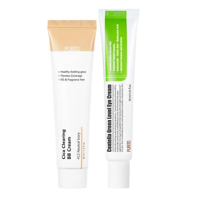 Purito Eye Cream + BB Cream ZESTAW Krem pod oczy 30 ml + Krem BB (13 Neutral Ivory) 30 ml