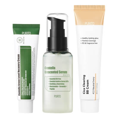 Purito Favorite Set ZESTAW Serum 60 ml + Regenerujący krem 50 ml + Krem BB (13 Neutral Ivory) 30 ml