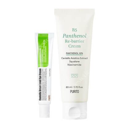 Purito Perfect Set ZESTAW Krem z pantenolem 80 ml + Krem pod oczy 30 ml