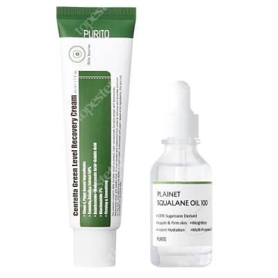 Purito Regenerating And Hydrating Set ZESTAW Regenerujący krem 50 ml + Silnie nawilżający olejek 30 ml
