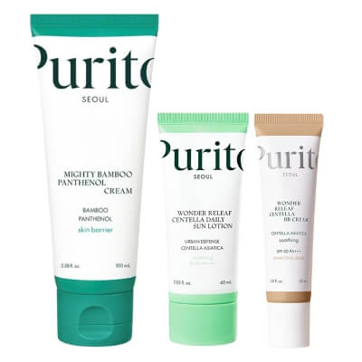 Purito Seoul Perfect Start ZESTAW Regenerujący krem 100 ml + Krem przeciwsłoneczny 60 ml + Krem BB SPF 30 PA+++ ( kolor 23 Natural Beige) 30 ml