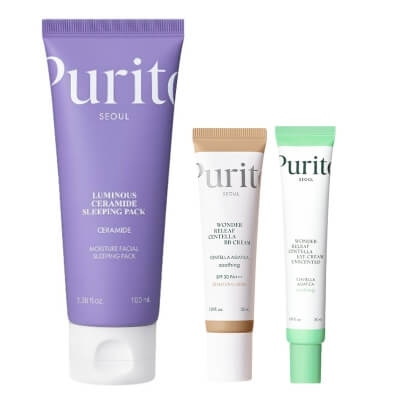 Purito Seoul Wonder Skin All Day Care ZESTAW Krem pod oczy 30 ml + Krem BB SPF 30 PA+++ ( kolor 23 Natural Beige) 30 ml + Regenerujący krem na noc 100 ml