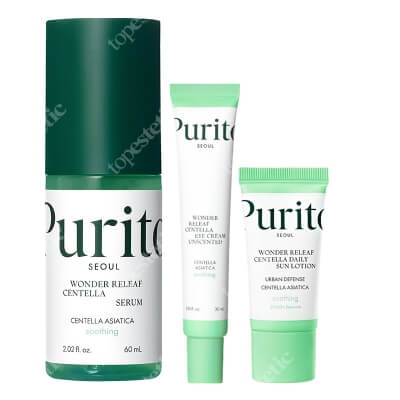 Purito Seoul Wonder Skin ZESTAW Serum 60 ml + Krem do pielęgnacji okolicy oczu 30 ml + Krem SPF 50 15 ml