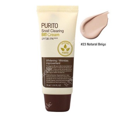 Purito Snail Clearing BB Cream Natural Beige Krem BB z wyciągiem ze śluzu ślimaka (odcień 23 Naturalny beż) 30 ml