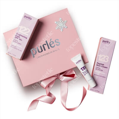 Purles Derma Solution Set ZESTAW Rozświetlająca baza SPF 50+ 30 ml + Odżywczy Krem Peptydowy 50 ml + Nawilżająco-łagodzący krem-żel 15 ml
