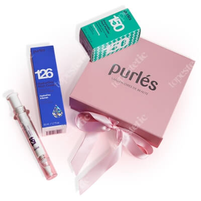 Purles Hydrating Set 2020 ZESTAW Bogaty krem hyaluroxy 50 ml + Enzymatyczny puder myjący do twarzy 100 ml + Kojący żel aloesowy 10 ml