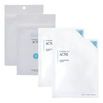 Pyunkang Yul ACNE Set ZESTAW Płatki dla cery trądzikowej 1 szt x 2 + Ultracienkie plastry punktowe na zmiany trądzikowe 15 szt x 2