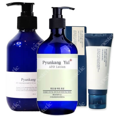 Pyunkang Yul Body Set ZESTAW Żel i szampon w jednym 290 ml + Balsam do ciała 290 ml + Nawilżający krem do rąk 50 ml