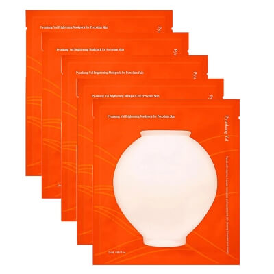 Pyunkang Yul Brightening Maskpack For Porcelain Skin x 5 ZESTAW Nawilżająco-odżywcza maska do twarzy 25 ml x 5