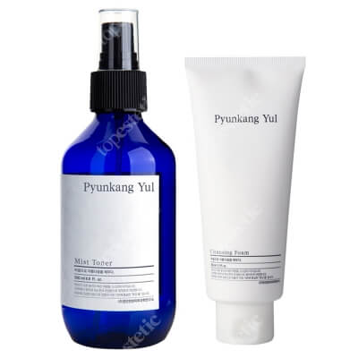 Pyunkang Yul Codziennie Oczyszczenie  ZESTAW Oczyszczająca pianka do twarzy 150 ml + Chłodzący tonik do twarzy w mgiełce 200 ml