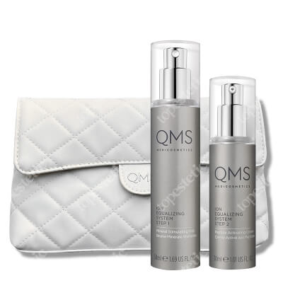 QMS Advanced Ion Equalizing System + Exclusive Cosmetig Bag ZESTAW Program naprawczy dla skór z widoczną utratą elastyny 50+30 ml + Kosmetyczka 1 szt