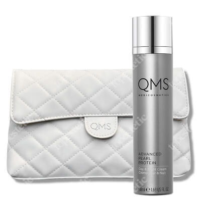 QMS Advanced Pearl Protein + Exclusive Cosmetig Bag ZESTAW Perłowy krem odżywczy 50 ml + Kosmetyczka 1 szt