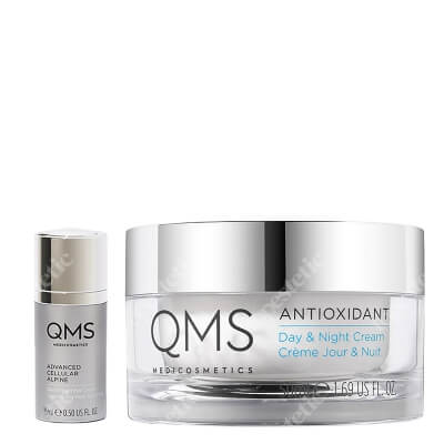 QMS Age Prevent Antioxidant Face Care ZESTAW Odżywczy krem z antyoksydantami 50 ml + Odmładzający krem na okolice oka stymulujący regenerację komórkową 15 ml