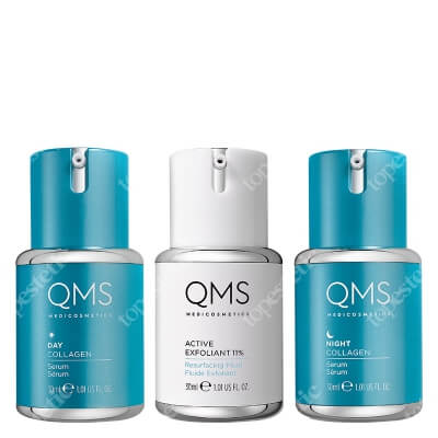 QMS Collagen System 3 Step Program naprawczy dla skór z widoczną utratą kolagenu 3x30 ml