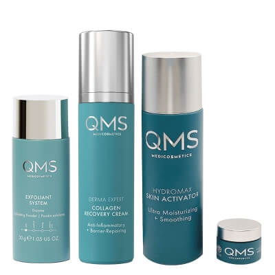 QMS Derma Expert Set ZESTAW Maska w biopłacie 4 szt + Krem poprawiający gęstość skóry 50 ml + Enzymatyczny peeling w pudrze 30 g GRATIS
