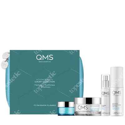 QMS Luxury Collection ZESTAW Krem na okolice oczu 15 ml + Krem antyoksydacyjny 50 ml + Maska 30 ml + Żel oczyszczający 50 ml