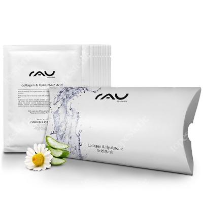 RAU Cosmetics Collagen & Hyaluronic Acid Mask Maska w płatach 10 szt.