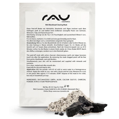 RAU Cosmetics Blackhead Clearing Mask Oczyszczająca maseczka na bazie węgla 25 g