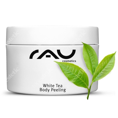 RAU Cosmetics White Tea Body Peeling Peeling z białą herbatą i olejkiem migdałowym 250 ml