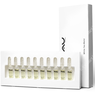 RAU Cosmetics White Tea Moist Ampoules Ampułki nawilżające z białą herbatą i hialuronem 10x2 ml