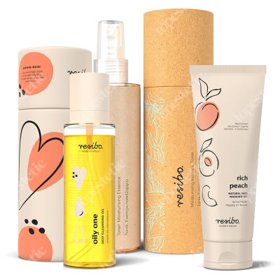 Resibo Clean Up Set ZESTAW Olejek do demakijażu 100 ml + Żel myjący do twarzy 125 ml + Tonik. Esencja nawilżająca 150 ml