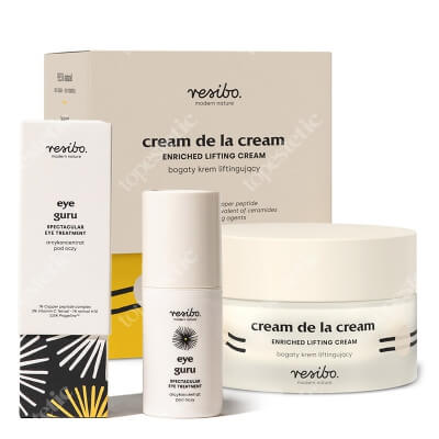 Resibo Eye Guru + Cream De La Cream ZESTAW Arcykoncentrat pod oczy 15 ml + Bogaty krem liftingujący 50 ml