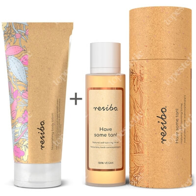 Resibo Have Some Tan + Nourishing Body Lotion ZESTAW Tonik samoopalający 100 ml + Balsam do ciała 200 ml