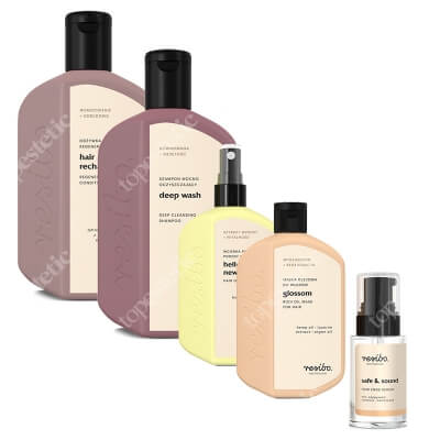 Resibo Home Hair Spa ZESTAW  Szampon 250 ml + Odżywka 250 ml + Maska 100 g + Wcierka 90 ml + Serum 15 ml