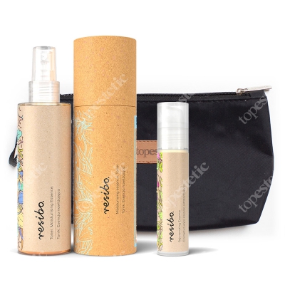 Resibo Moisturizing Essence + Rejuvenating Essence + Kosmetyczka ZESTAW Tonik - mgiełka 150 ml + Esencja odmładzająca 50 ml + Kosmetyczka 1 szt