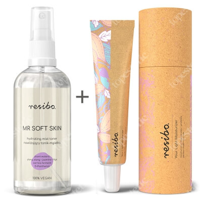 Resibo Your Light Moisturizer + Mr Soft Skin ZESTAW Lekki krem nawilżający 50 ml + Nawilżający tonik - mgiełka 100 ml