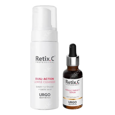 Retix C Clean And Firm ZESTAW Pianka do demakijażu twarzy i oczu 150 ml + Serum 30 ml