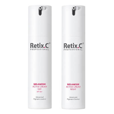 Retix C Melanesse Active Home Therapy ZESTAW Krem na dzień 50 ml + Krem na noc 50 ml