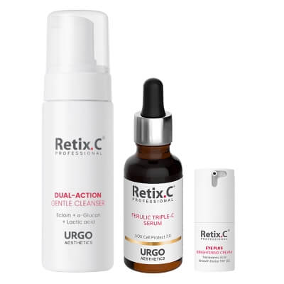 Retix C Night Ritual ZESTAW Pianka do demakijażu 150 ml + Serum 30 ml + Krem pod oczy 15 ml
