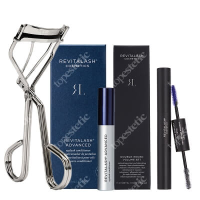 Revitalash Beauty Lash ZESTAW Odżywka stymulująca wzrost rzęs 1,0 ml + Tusz i podkład 2w1, 11 ml + Zalotka 1 szt