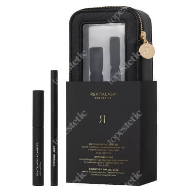 Revitalash Magic Lashes Set ZESTAW Odżywka stymulująca wzrost rzęs 3,5 ml + Eyeliner w formie kredki (czarna) 0,3 g