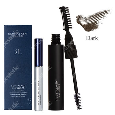 Revitalash Eyelash Conditioner + Brow Gel Dark Brown ZESTAW Odżywka stymulująca wzrost rzęs 2,0 ml + Żel do brwi﻿ - ciemny brąz 7,4 ml