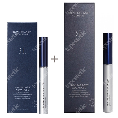 Revitalash Eyelash Conditioner RevitaLash Advanced + RevitaBrow Advanced ZESTAW Odżywka stymulująca wzrost rzęs - 3 miesięczna kuracja 2,0 ml + Odżywka stymulująca wzrost brwi 3 ml