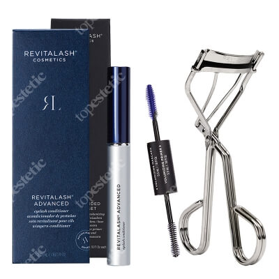 Revitalash Lash Set ZESTAW Odżywka stymulująca wzrost rzęs - 3 miesięczna kuracja 2,0 ml + Tusz i podkład 2w1, 11 ml + Zalotka 1 szt