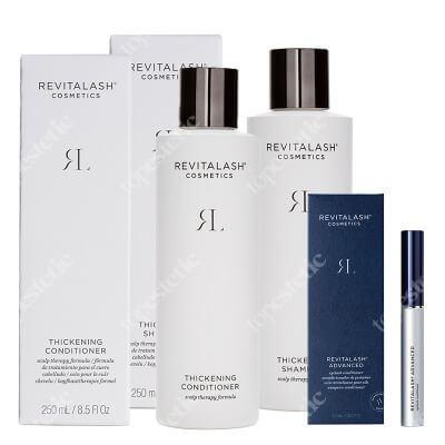 Revitalash Mega Volume ZESTAW Szampon pogrubiający 250 ml + Zagęszczająca odżywka 250 ml + Odżywka stymulująca wzrost rzęs - 3 miesięczna kuracja 2,0 ml