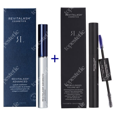 Revitalash Power of Beauty Clinic ZESTAW Odżywka stymulująca wzrost rzęs - 3 miesięczna kuracja 2,0 ml + Tusz i podkład 2w1, 11 ml