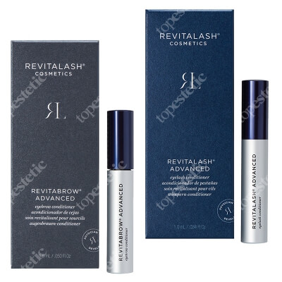 Revitalash RevitaBrow + Eyelash Conditioner ZESTAW Odżywka stymulująca wzrost brwi 1,5 ml + Odżywka stymulująca wzrost rzęs 1,0 ml