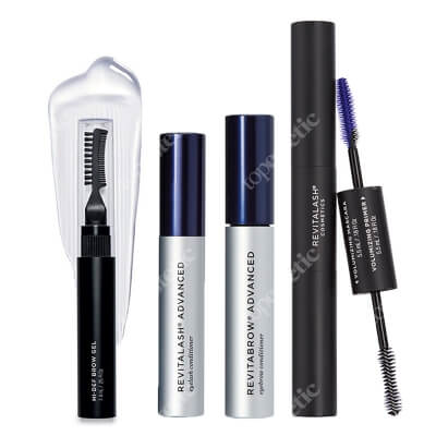 Revitalash RevitaBrow+ RevitaLash Beauty Care ZESTAW Odżywka stymulująca wzrost brwi 1,5 ml + Odżywka stymulująca wzrost rzęs 1,0 ml + Tusz i podkład 2w1, 11 ml + Żel do brwi 7,4 ml