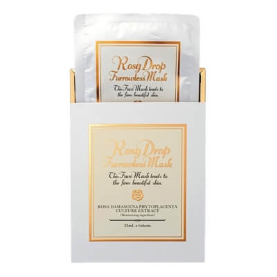 RosyDrop Furrowless Mask Box ZESTAW Maska na twarz w płachcie 1 szt x 6