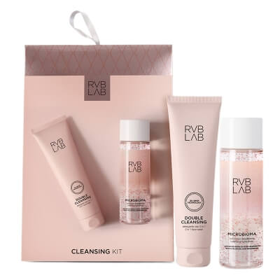 RVB LAB Make Up Microbioma Set ZESTAW Oczyszczający olejek w żelu 2w1, 150 ml + Tonik z perełkami kwasu hialuronowego 200 ml