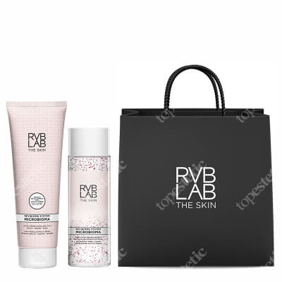 RVB LAB Make Up Microbioma Set ZESTAW Tonik z perełkami kwasu hialuronowego 200 ml + Kremowe mleczko 3w1 do demakijażu 250 ml