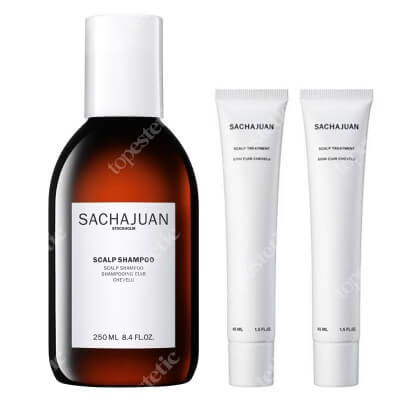 Sacha Juan Scalp Treatment Set ZESTAW Intensywna kuracja do skóry głowy 2x45 ml + Szampon z piroktolaminą i klimbazolem 250 ml